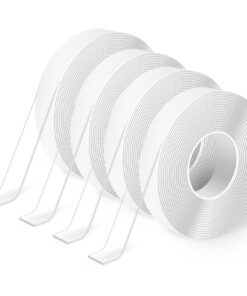 Adhesiveiband Art3d 2Seiten straff 4 Rollen 3m abnehmbar spurlos waschbar wiederverwendbar - praktisch für jedes Zimmer