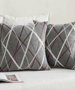MIULEE Weicher Chenille Sofakissenbezug 45x45 cm moderne Dekoration für WohnzimmerComfortvolles Kissenbezug Set