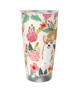 Aseelo Kaffeebecher Spring Garden Edelstahl Doppelwandig Isolierter 590 ml Floral Flowers Auto Becher