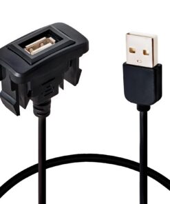 Anina 4 x 2,2 cm USB-Port-Kfz-Ladegerät für Toyota Tacoma, FJ Cruiser, Highlander - quadratischer Dash-Port, steckbaren