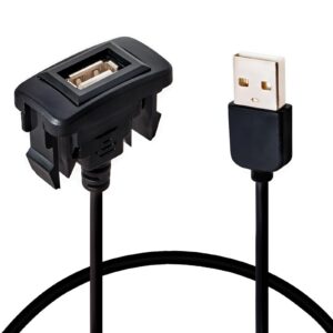 Anina 4 x 2,2 cm USB-Port-Kfz-Ladegerät für Toyota Tacoma, FJ Cruiser, Highlander - quadratischer Dash-Port, steckbaren