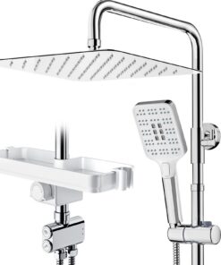 Rainsworth ClimeCo Certified Regendusche mit 3 Strahlarten und Ablage für Dusche ohne Armatur