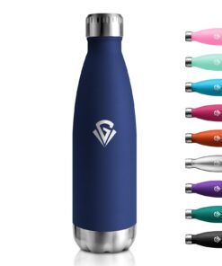 Edelstahl Trinkflasche 500ml BPA-frei Vakuum Isolierflasche für Fitness Camping