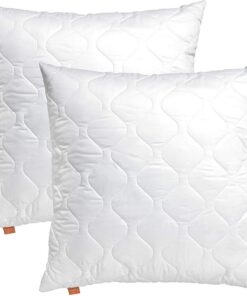 Sleepling Allergiker Kissen 80x80 cm, waschbar, Made in EU, Komfort 100 OEKO-TEX STANDARD 100, 2er Set Sleepling Kissen