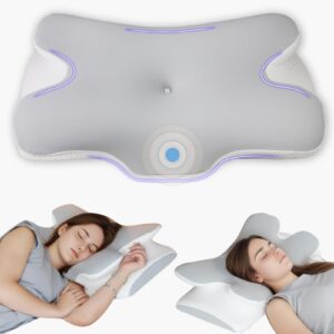 Frelook Orthopädisches Memory Foam Nackenkissen – Ergonomisches Design für Seitenschläfer Hellgrau Frelook Orthopädisc