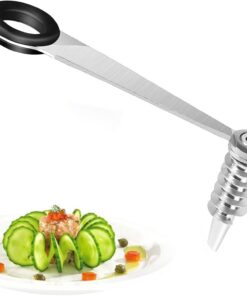 Piranha Edelstahl Spiralschneider für Zucchini-Nudeln – Einfach & Perfekt für Salate