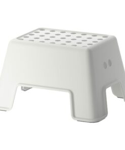 IKEA Bolmen Tritthocker rutschfest Badezimmer 44x35x25cm bis 150kg weiß