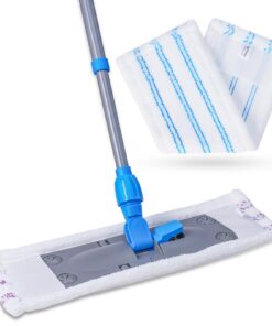 Hochwertiger Bodenreiniger mit Mikrofaser Bezügen undextendible Stiel für Effizienz in der Reinigung | Multi-Use Bodenw