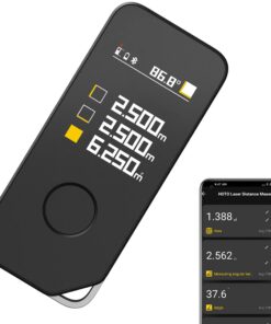 HOTO Laser Entfernungsmesser Pro für Professionelle mit Bluetooth & LED Display, ±2 mm Genauigkeit, USB-C, 5 Modi