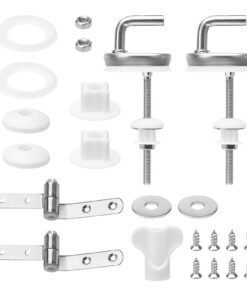 WC Sitz Befestigung + Edelstahl + Toilettendeckel Ersatzteile 2 Stück Universal Für Alle Modelle Schrauben Set Behoben