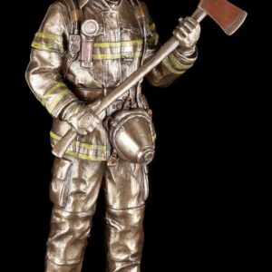 Figuren Shop GmbH Feuerwehrmann Figur mit Axt und Sauerstoffflasche für Kinder im Spielzimmer - Life-Saving Features, De