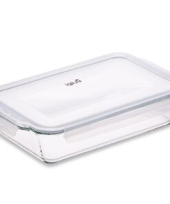 Igluu Meal Prep Rechteckige Auflaufform BPA-frei Ofen- & Mikrowellenkompatibel - 2,2 Liter