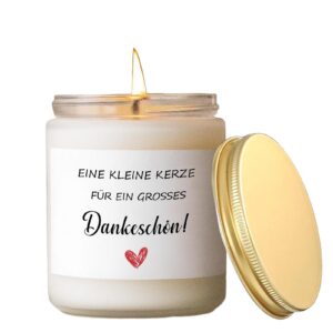 Dankeschön Kerze Duftkerze Lavendel für Lehrerin | Danke Geschenk Lavendelduft für Lehrers Mama | Abschiedsgeschenk Duf