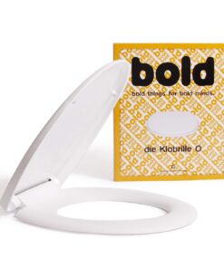 Bold O-Form Toilettendeckel mit Absenkautomatik -ẵbruchsicher - weiß