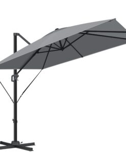 Kesser® Sonnenschirm Anthrazit XL 300x300 cm UV50+ Groß 360° Rotation Drehbar Neigbar Kippbar Windsicherung Gartenschirm