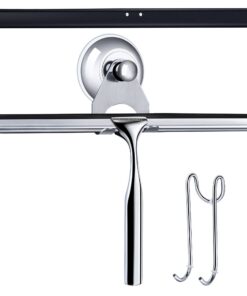 Love-KANKEI Duschabzieher Edelstahl, Dusche Abzieher mit Saugnapf für Badezimmer Scheiben Wand