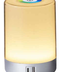 Northpoint LED Tischleuchte für Wohnraum Bequeme Touch-Taste und Farbwechsel Silber
