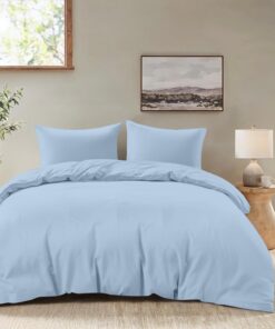 Dreamzie - Bettwäsche 155x220 Set Dunkelblau – Weich & Pflegeleicht für deinComfort – Oeko-Tex