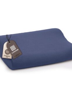 Kissenbezug Gesundheitskissen Atmungsaktiv Baumwolle 95% Hautfreundlich 30-45 x 50-65 cm Marineblau
