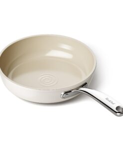 Redchef Bratpfanne 20 cm Keramik Antihaft, für Küchennerfene, Induktionsherd, Backofen- und Spülmaschinentantwitig (Beig