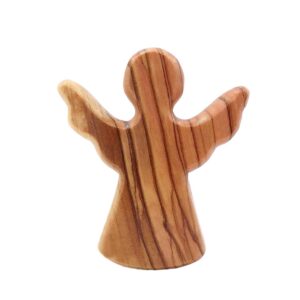 NyxSeat Schutzengel aus Olivenholz, handgefertigte Tischdeko für den HeiligTAG,);"