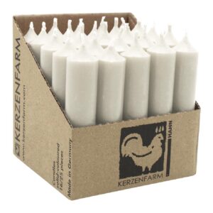 Luterna Paraffinstabkerze KERZENFARM HAHN, 100/22 mm, Elfenbein, 25 Stück pro Verpackung, ca. 4h brennend