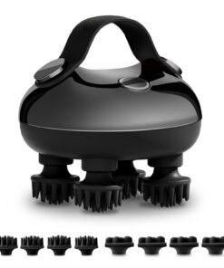 Elektrisches Kopfmassagegerät für Haarwachstum mit 3 Knetmodi und IPX7 Wasserdichte Krallen | Tragbares Handheld Kopfha
