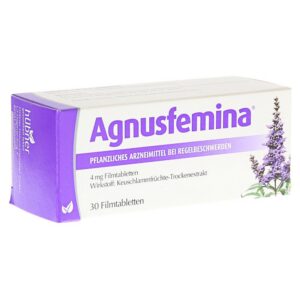 Agnusfemina 4 mg Filmtabletten für Frauen bei Menopause-Symptomen mit Bioflavonoide und Vitamin C