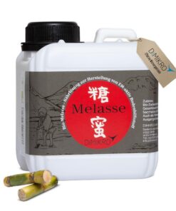 DIMIKRO Bio-Melasse - Hoher Zuckeranteil - für effektive Mikroorganismen oder Tierfutter (1 Liter) EU Organic