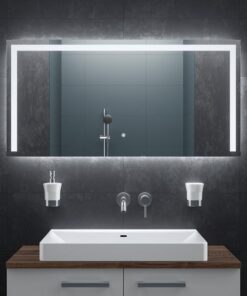 BR Bringer LED Badspiegel - Energieeffizient, Lichtfarben, Touch-Schalter (Modell: BRS105)