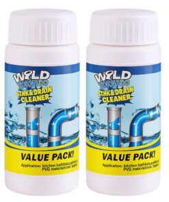 2 Stück Wild Sink und Drain Cleaner, Extrem Stark, Abflussreiniger für Küche, Bad & Toilette, starke Reinigung gegen Ve