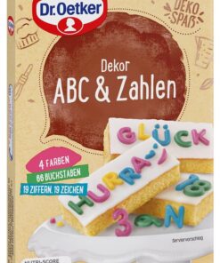 Dr. Oetker Dekor ABC & Zahlen 5er Pack (5 x 58g) für Kinder bei Backen und Gebrauchstreffen