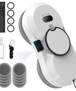 Intelligenter Fensterreinigungsroboter 3x Schutzsystem für glatte Oberflächen mit Fernsteuerung (10 Reinigungstücher) 5