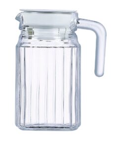 Luminarc ARC 75201 Quadro Krug - Kühlschrankflasche mit Deckel, 500ml, Glas, transparent,ideal für Kühlregale, beleuchte