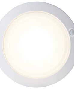 Northpoint LED Akku Sensorleuchte für Zimmer rund 18 cm Dämmerungssensor USB-Ladung Bewegungsmelder Timer Montage inklus