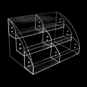 Transparenter Acryl-Ständer, 1-3 Etagen, Büro-Organizer für Desserts und Figuren