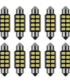 Superior C5W 36Mm 12V Weiße Innenraumleuchten 230 Lumen 6500K 10 Stück | 12V Weiße Innenraumleuchten C5W 36Mm 230 Lumen
