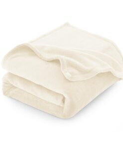 CozyLux Kuscheldecke Flauschig für 4 Jahreszeiten - Weich/Warm/Leicht Creme 150x200cm Sofa/Bett/Couch Fleecedecke