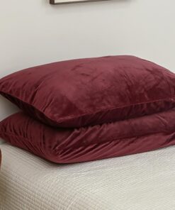 Omela 2er Set Sofakissenbezug Super Weich & Warm Reißverschluss OEKO-TEX STANDARD 100 Omela 2er Set Kopfkissenbezug Supe
