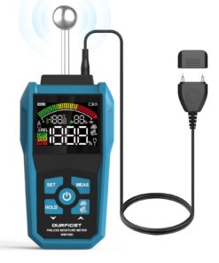 DURFICST Feuchtigkeitsmessgerät – Pin & Pinless mit Farb‑LCD, akustischem Alarm und 20–40 mm Tiefenmessung für Wände, Ho