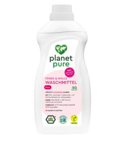 Planet Pure Feines & Wolle Waschmittel Rose - natürlichen Ursprung - umweltfreundlich - ideal für feine Wolle - 1 l