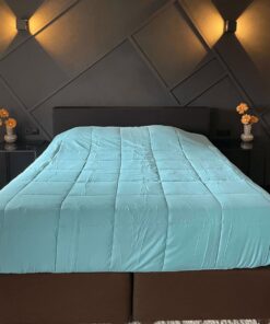 Zelesta Easybed 4 Jahreszeiten Bettdecke 155x220 - Anti-Allergene Steppdecke für die ganze Familie - Waschbare Bettwäsch