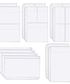 Skycase A5 Bindertaschen für Büroorganisation und Schule mit 12 Stück dokumentenklaren Taschen