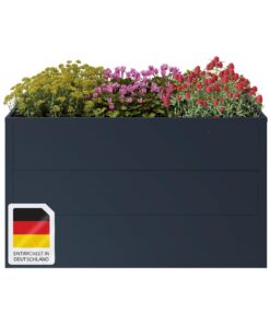 STEELSØN Icarus Anthrazit Hochbeet – stabile & wetterfest für Garten & Balkon – Pflanzenkübel mit offener Bodenstruktur