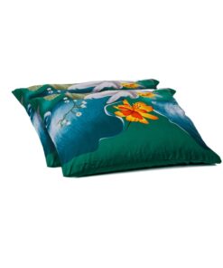 Zelesta Wonderbed Kissenbezüge – Hypoallergen & Strapazierfähig – Weich, Atmungsaktiv & Pflegeleicht (80x80cm, Blumenmus