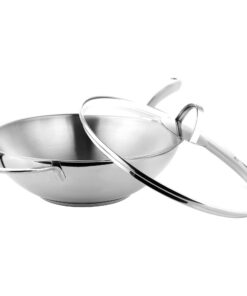GRÄWE Pro-Line Wokpfanne 2,8 l, Induktion- und Spülmaschinengeeignet, für professionelle Küchen, Ø 28 cm