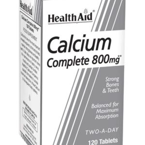 HealthAid Calcium Complete 800mg - 120 Tabletel für Erwachsene bei Knochengesundheit und Osteoporose - Stark ausgegliche