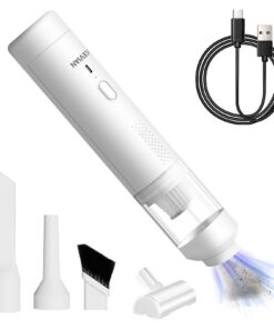 Akku Handstaubsauger 12000Pa 2 in 1 Auto Staubsauger für Auto Outdoor USB-C Schnellladung | Bürstenlose Akku Handstaubs