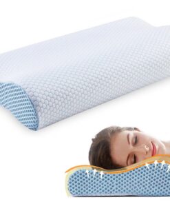 Ecosafeter 2025 Hochdichte Memory Foam Schlafkissen für Nacken- und Schulterkontrolle mit Ergonomischem Design und Kisse