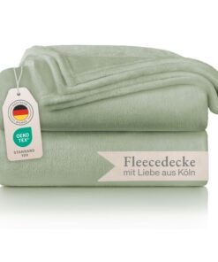 Blumtal Kuscheldecke flauschig - Oeko-TEX zertifizierte Fleecedecke - Perfect fürs Wohnzimmer - Flauschig & bequem - 270